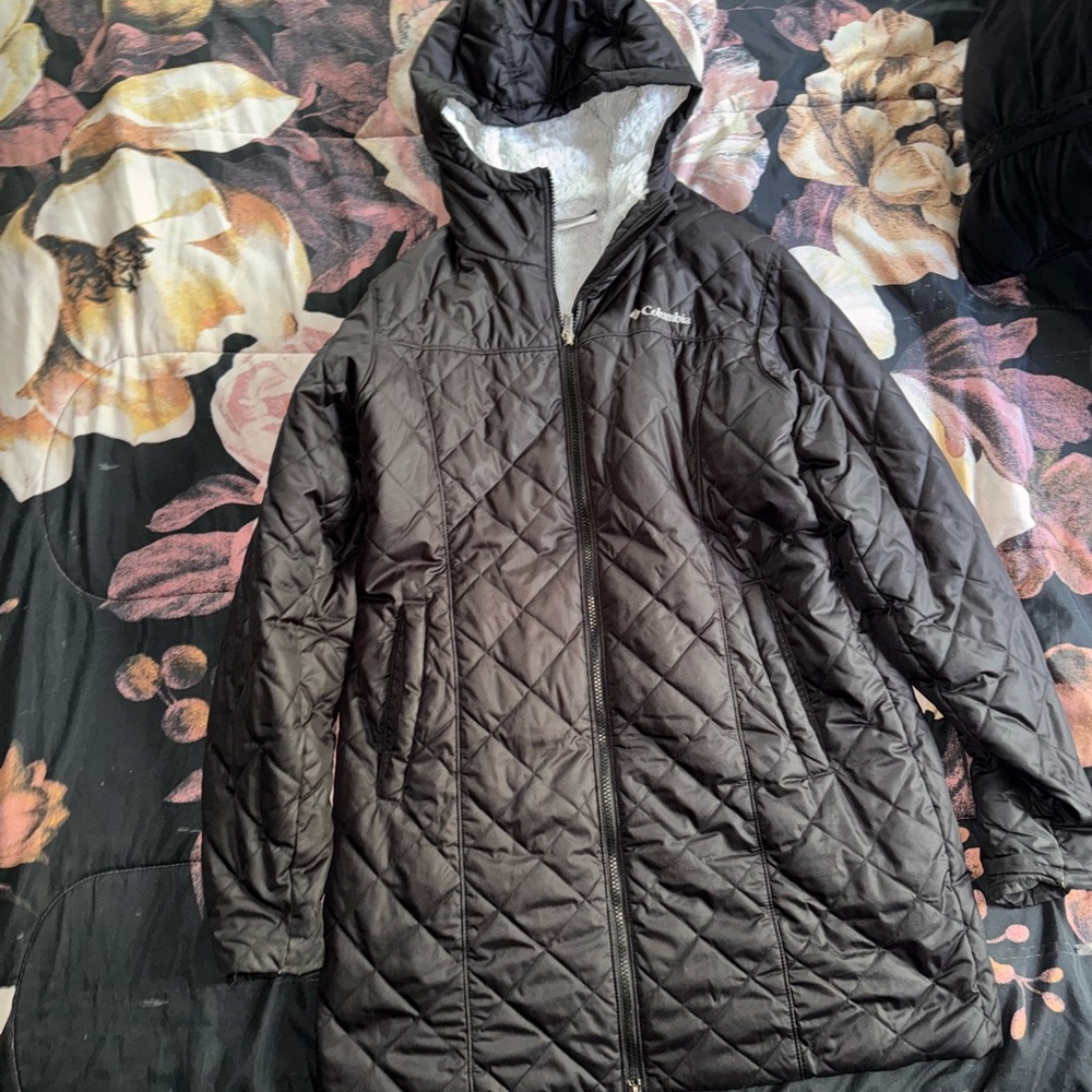 Columbia Black Ski Jacket Insulated Water-Resistant